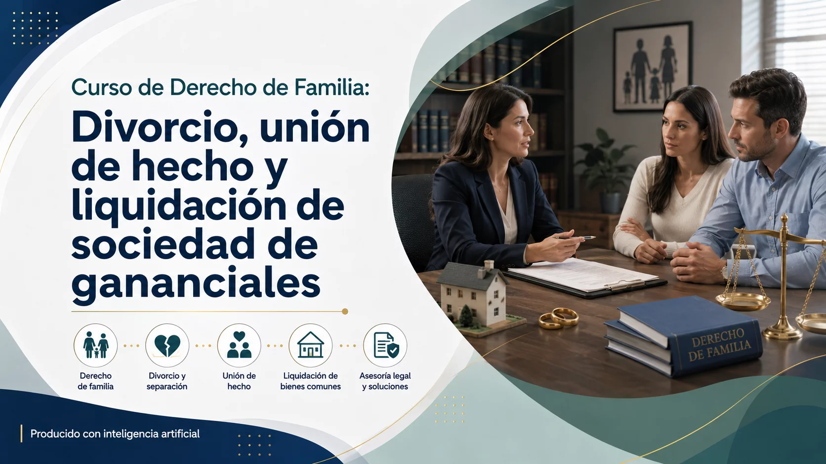 Derecho de Familia: Divorcio, unión de hecho y liquidación de sociedad de gananciales