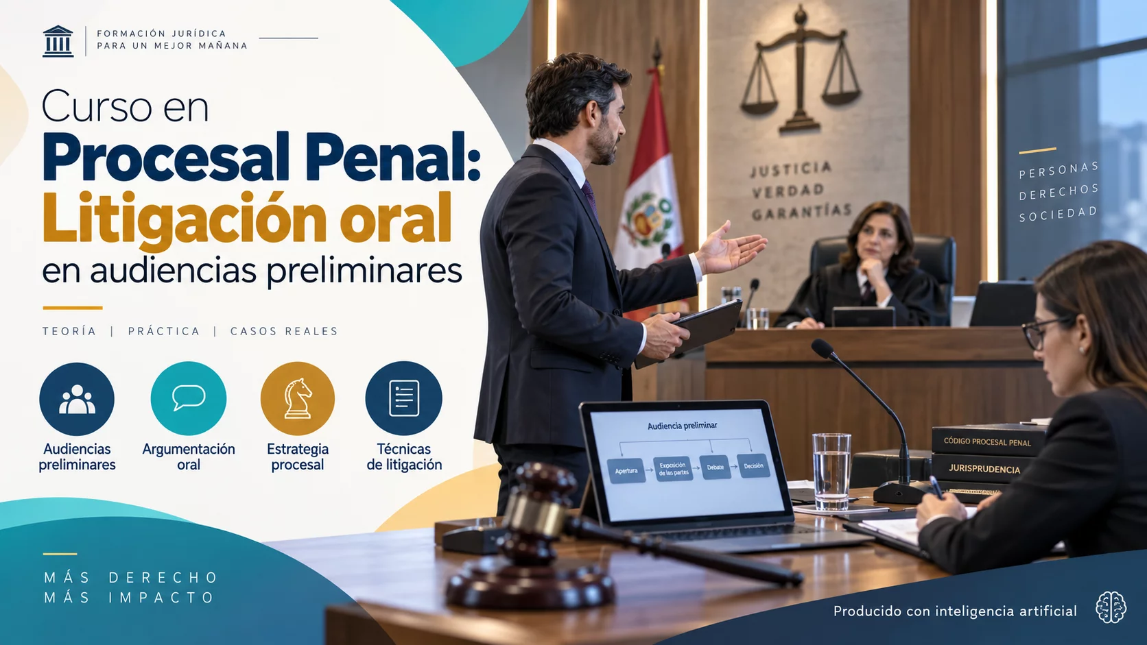 Curso en Derecho Procesal Penal: Litigación oral en audiencias preliminares